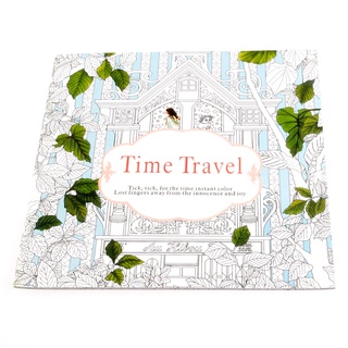 ✿ New Time Travel Adult Version English Graffiti Coloring Book Kids Painting Books