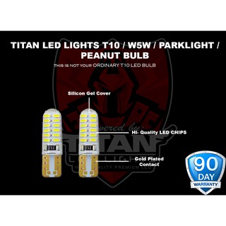 🇵🇭2pcs T10 Led Park light Premium Gold Plated / Peanut Bulb / W5W - Plug & Play (5)