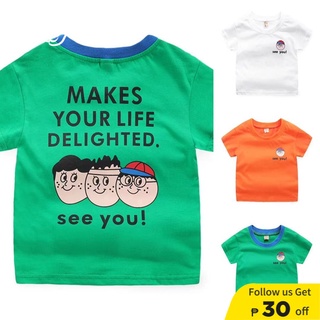Soffny Kids Short Sleeve Cartoon T-Shirt Summer Baby Boys Girls Cotton Short Sleeve Top Cute T-Shirt Boy Shirts