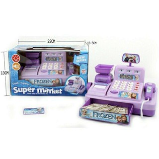 Cash Register Lights & Sounds For Kids With Play Money