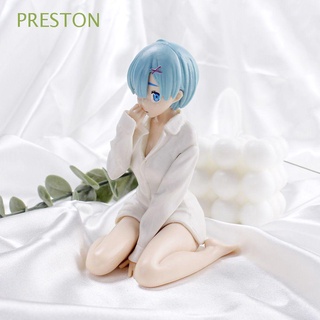 PRESTON Children Gift Re: Life a Different World from Zero Collectible Rem Kneeling Ver Action Figure Rem Figure Japan Statue Ornaments Anime Doll PVC Model Toy