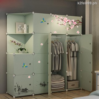Sliding door wardrobe simple assembly small plastic modern economical rental detachable cabinet bedroom