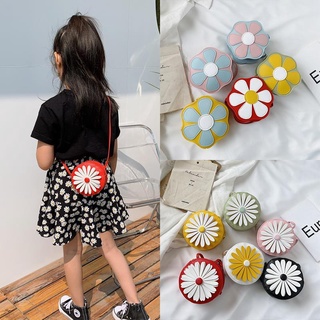 Children Pouch Cute Cartoon Princess Bag Korean Style New Flower Bag Girl Shoulder Messenger Bag Mini Small Bag