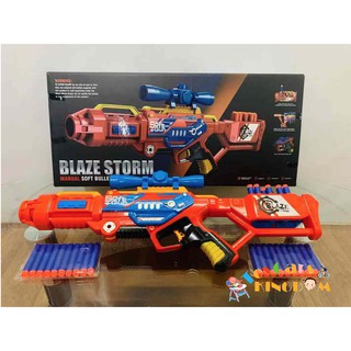 【Ready Stock】Toys Blaze Storm Manual Soft Bullet Gun with 20pcs Soft Bullets #7068