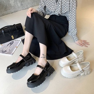 ﹍Women's small shoes British 2021 summer new Korean college style thick soled Mary Jane shoes Japane
