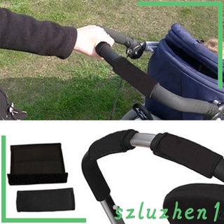 [Hi-tech] 2pc Baby Pram Stroller Front Handle Nylon Fabric Magic Tape Bumper Bar Cover