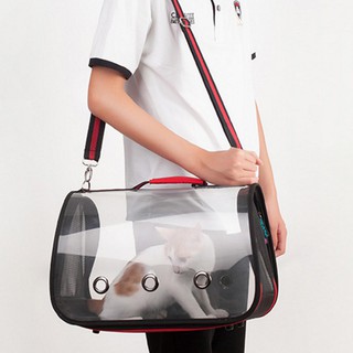 Transparent Pet Dog Cat Carrier Bag Shoulder Handy Travel Backpack
