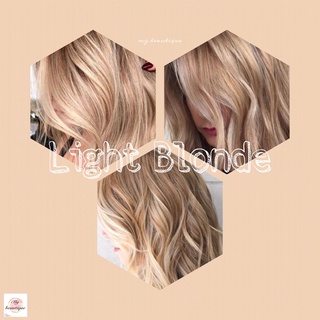 Light Blonde/Blonde Hair Color 8.0 + Bleaching Set & Oxi (Sunbright Series/Random Brand)