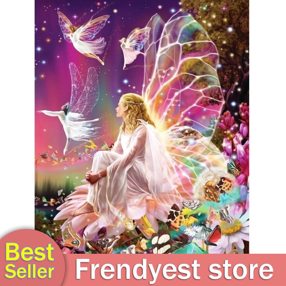 Frendyest Butterfly Fairy 5D Diamond Painting Embroidery DIY
