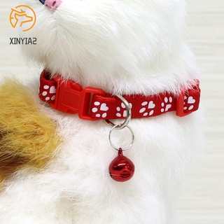 Pet Reflective Collar with Bell Safety Buckle Neck for Puppy Dog Cat Accesories XY2