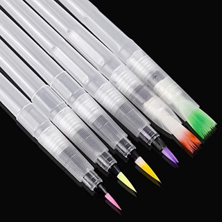 NEW Watercolor Brush Pen 6 PCS Refillable Paint Brush Water Color Brush Soft Watercolor Brush Pen