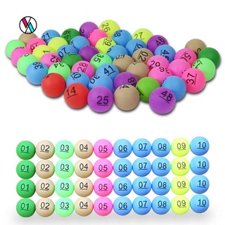 [COD] 50Pcs Number 1-200 Assorted Color Lucky Dip Gaming Lottery Ping Pong Balls