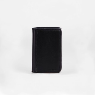WHARTON Small Leather Metal Compartment Card