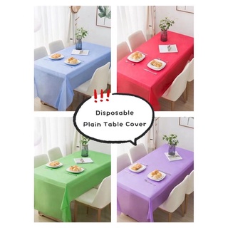 Chinee Plain Disposable Table Cover 137x183 cm ( Disposable Plastic Party Table Cover )