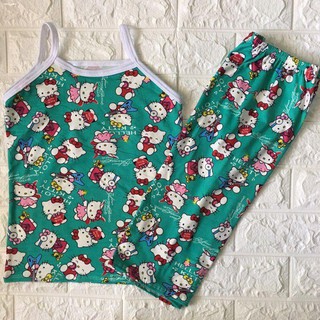 sleepwear☎Terno Spaghetti Pajama 1-3yrs Girl Kids Wear Childrens Fashion Set Cartoon & Disney Prints