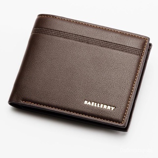 Baellerry Vintage Men PU Leather Short Wallet Money Cash Purse Business Billfold Pocket Credit Card