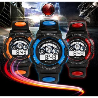 <Waterproof>Mens Digital LED Quartz Alarm Sports Wrist Watch (3)