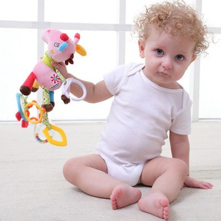 Baby Rattles Infant Plush Stroller Hanging Bell Doll Bed toys (2)