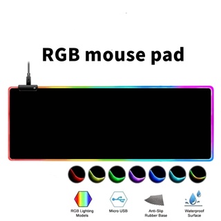 ✨Ready Stock✨High quality large size RGB illuminated gaming/waterproof keyboard and mouse pad
