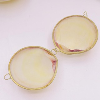 5 PCS 70mm-75mm Clam Shell Box Natural White Mother of Pearl Jewelry Boxe0
