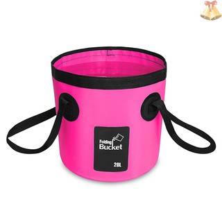 TONE 12L / 20L Waterproof Water Bucket Outdoor Fishing Bucket Folding Water Container for Camping Picnic Washing Cleaning