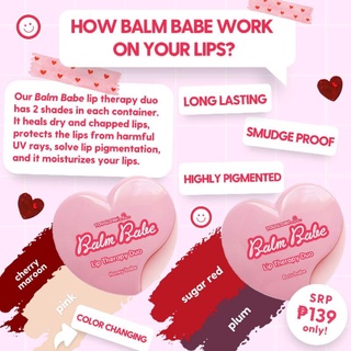 *New & Improved! BALM BABE, Lip Therapy Duo with Mirror! - You Glow, babe (2)