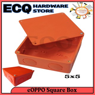 eOPPO SQUARE BOX 5×5 JUNCTION BOX FOR ELECTRICAL WIRING WUT-005