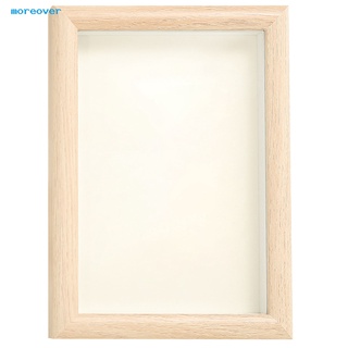 MORE_ Wood Photo Frame Comfortable Touch Picture Holder Wear-resistant Home Decoration