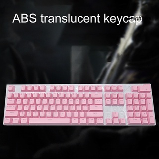 104Pcs Anti-skid Backlit ABS Keycaps Mechanical Keyboard Key Caps for PC Computer