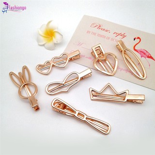 DIY Duck Clip Hollow Out Hair Accessories Jewelry Making Unique Hair Clip