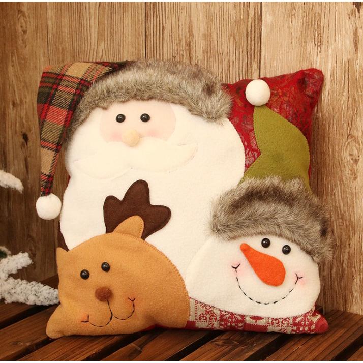 35*35 Cm Christmas Decorations for Home Cartoon Cushion (6)