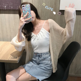 Women Knitted Camisole or Thin Sun Protective Clothing Cardigan (2)
