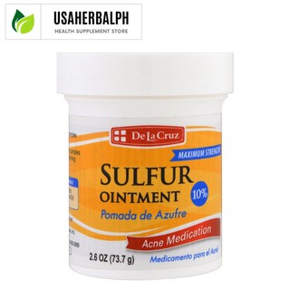 De La Cruz, Sulfur Ointment, Acne Medication, Max Strength