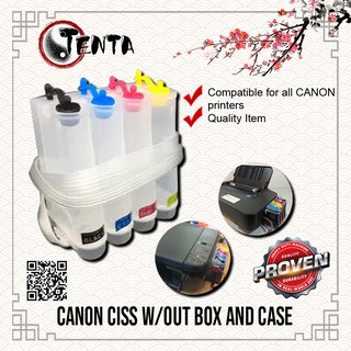 canon ciss w/out box and case 4 colors