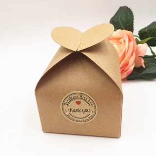 kraft box✘♦✁20pcs/lot Kraft Wedding Party Favors Gift Boxes Blank Chocolates/Cake/Handmade Food/Cand