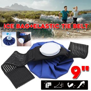 9'' Ice Bag Belt Sport Injury Fixed Belt Strap Cold Therapy Knee Ankle Pain Health