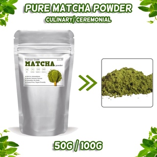 Gardening Tools✽ஐ❈Zenfiber Organic Pure Matcha Powder - Ceremonial/Culinary Grade (100g/50g)