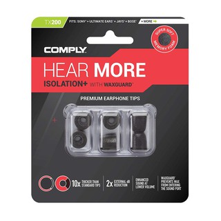 Comply TX100 TX200 TX400 TX500 Memory Foam Earphone Tips Super Soft Memory Foam Premium Earphone Tips