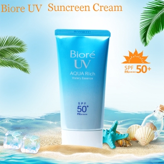 Japan Suncreen Cream BIORE UV Aqua Rich Watery Essence Sunscreen Rich Water Gel SPF 50+ PA++++ 55g