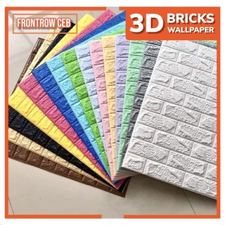 FRCEB Big Size 70x77cm 3D Wallpaper Foam Bricks Wall Bricks Adhesive Wall Sticker | Decor