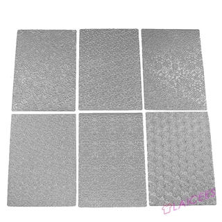 [Laicee]6pcs DIY Floral Texture Sheet Set Sugar Craft Decoration Texture Mat Cake Mold