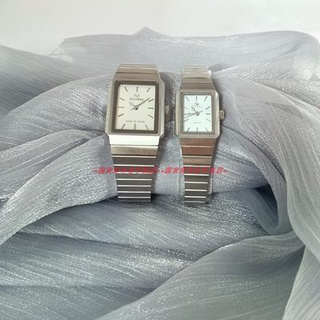 Chinese classic 80 s Tianjin Haou square silver cold wind imported movement quartz Women's Watch ant