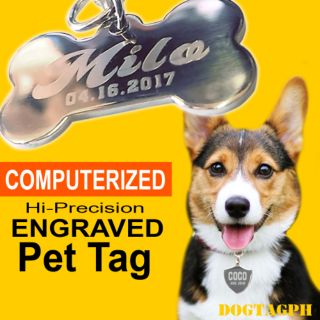 Pet Tag - Dog Tag ( Free Machine Engraved ) Pet ID Tag