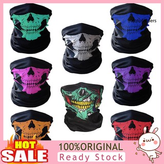 ALH_Fashion Skull Outdoor Cycling Anti-UV Face Neck Cover Gaiter Balaclava Scarf Hat