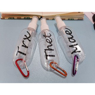 Personalized Spray Bottle with Carabiner Hook (2)