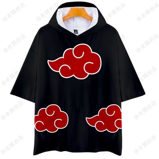 NARUTO Itachi Cosplay Outerwear Kakashi Costume Uzumaki Naruto Coat Haori T-shirt Short Sleeve Halloween Party Show Uniform Style (3)