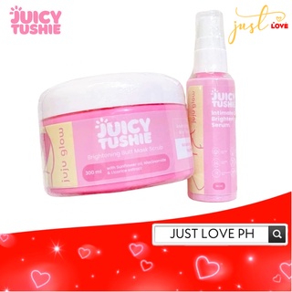 Juicy Tushie Butt Mask Scrub 300ml | Intimate Care Brightening Serum 60ml, by Juju Glow
