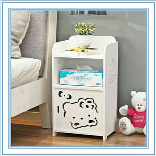 Boston home DIY Hello Kitty bedroom bedside cabinet small cabinet