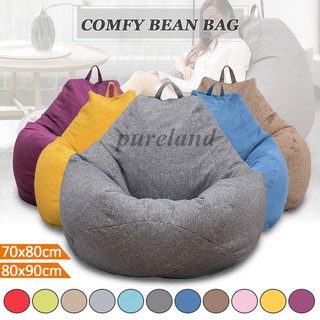 PURE Large Bean Bag Cover Lazy Sofa Indoor Seat Chair Washable Cozy Game Lounger