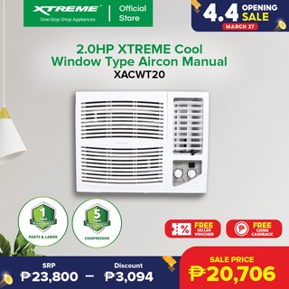 XTREME COOL 2.0HP Non-inverter Window Type Air Conditioner Manual (White) [XACWT20]